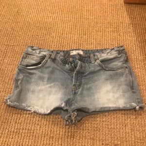 Free people jean shorts